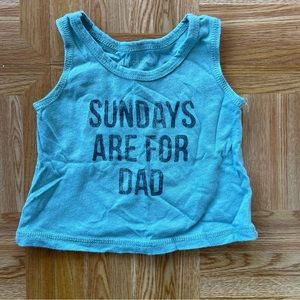 ⭐️ Sundays are for dads tank size 0-3 Months Gender Neutral